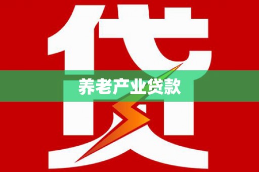 龙南养老产业贷款