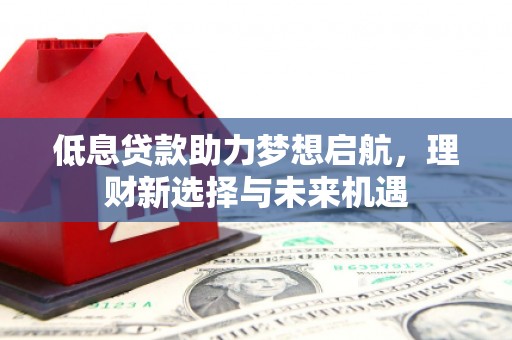 龙南低息贷款助力梦想启航，理财新选择与未来机遇