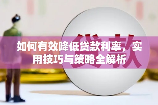 龙南如何有效降低贷款利率，实用技巧与策略全解析