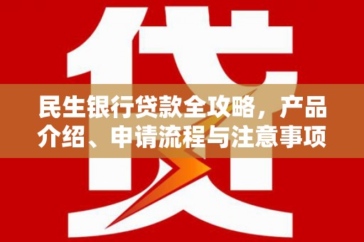 龙南民生银行贷款全攻略，产品介绍、申请流程与注意事项